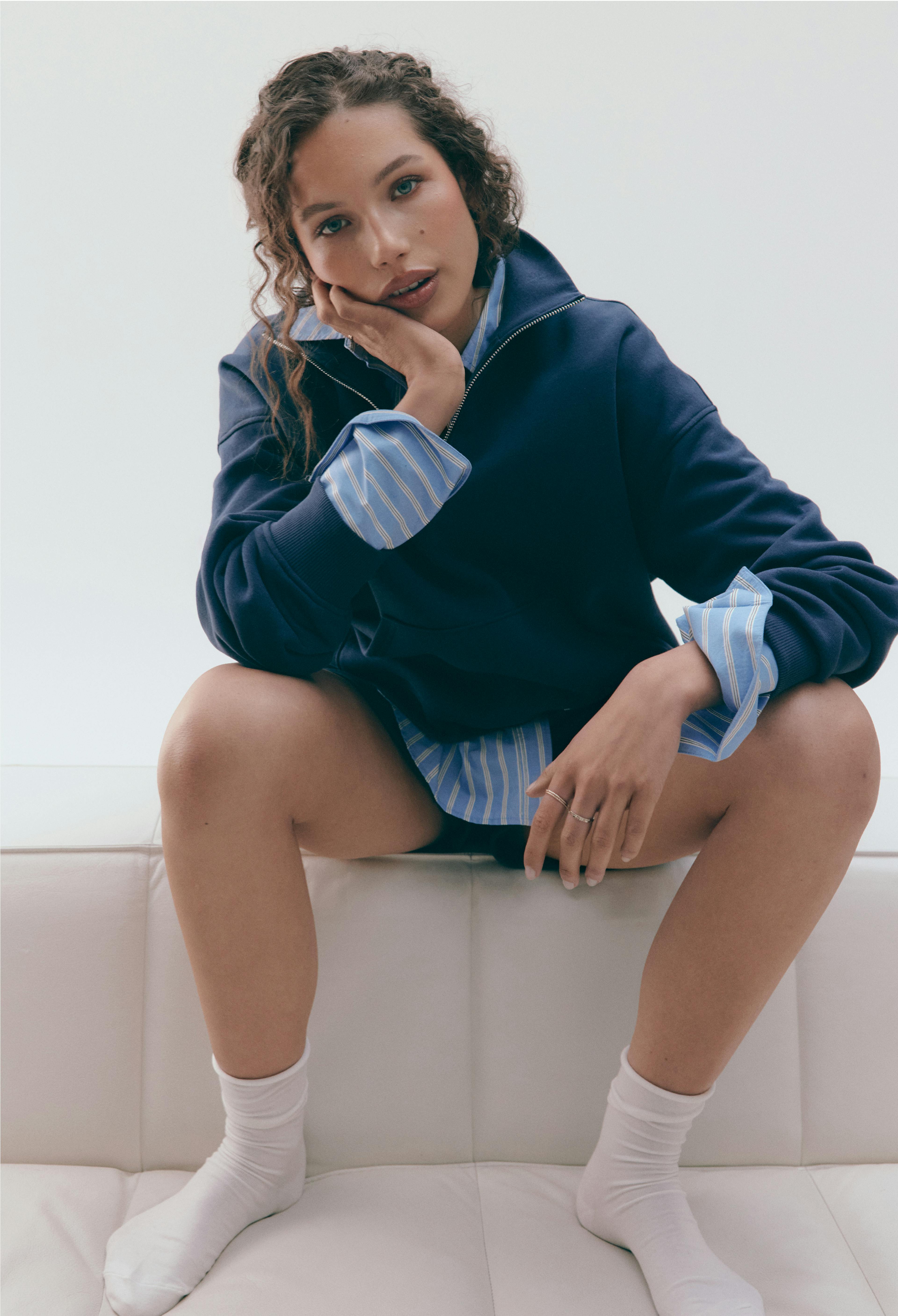 Half zip sweater