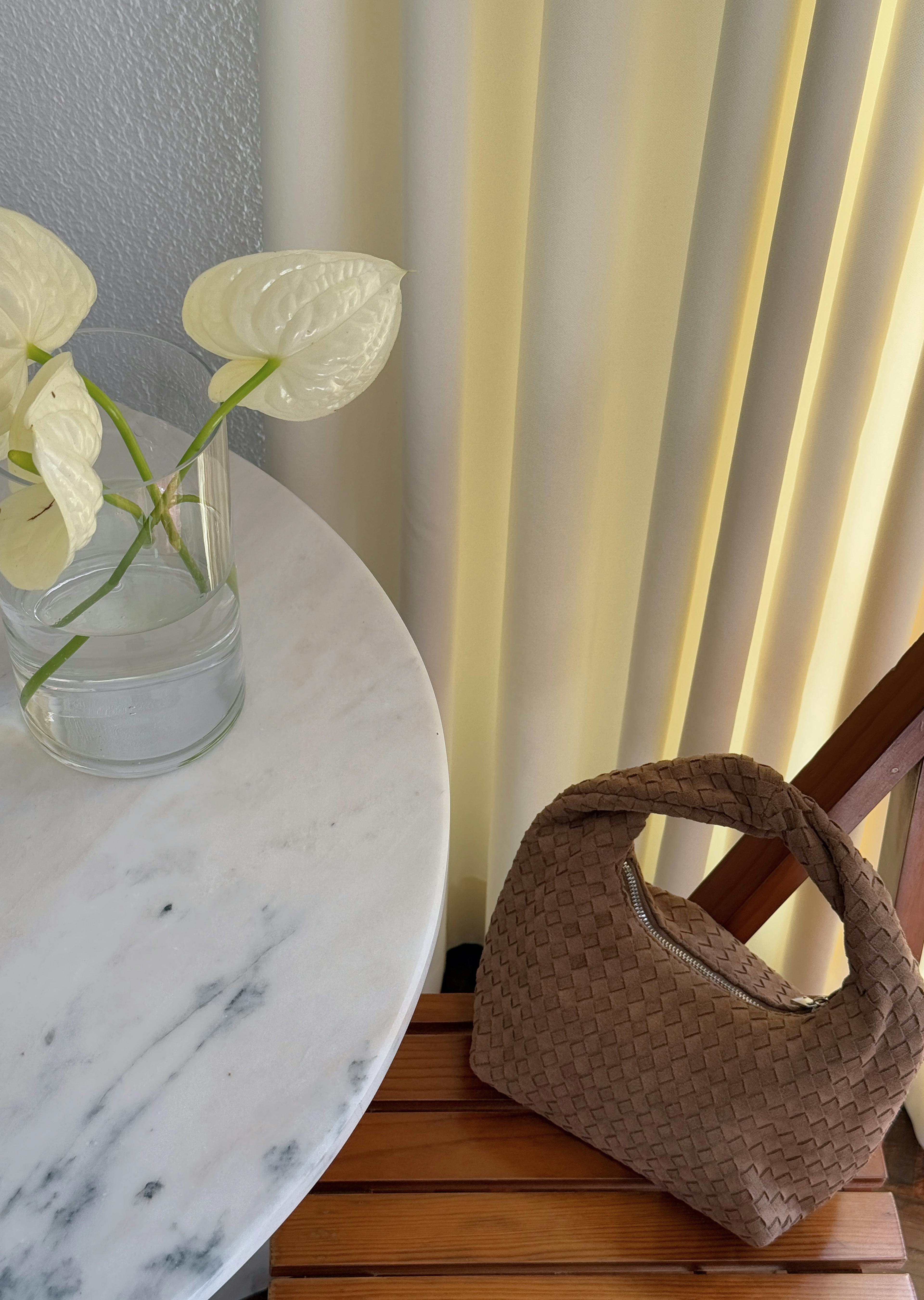Braided shoulder bag