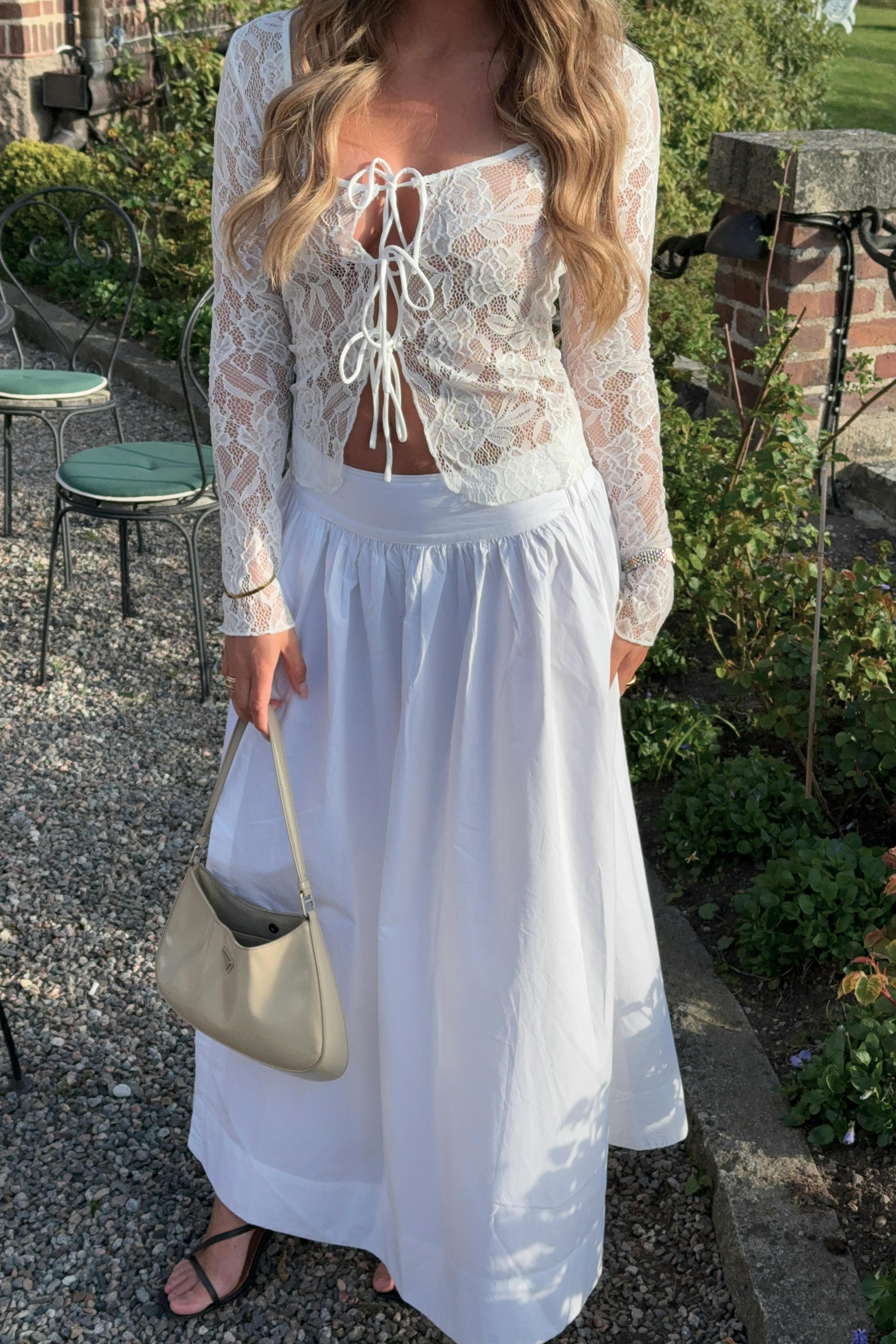 Poplin skirt