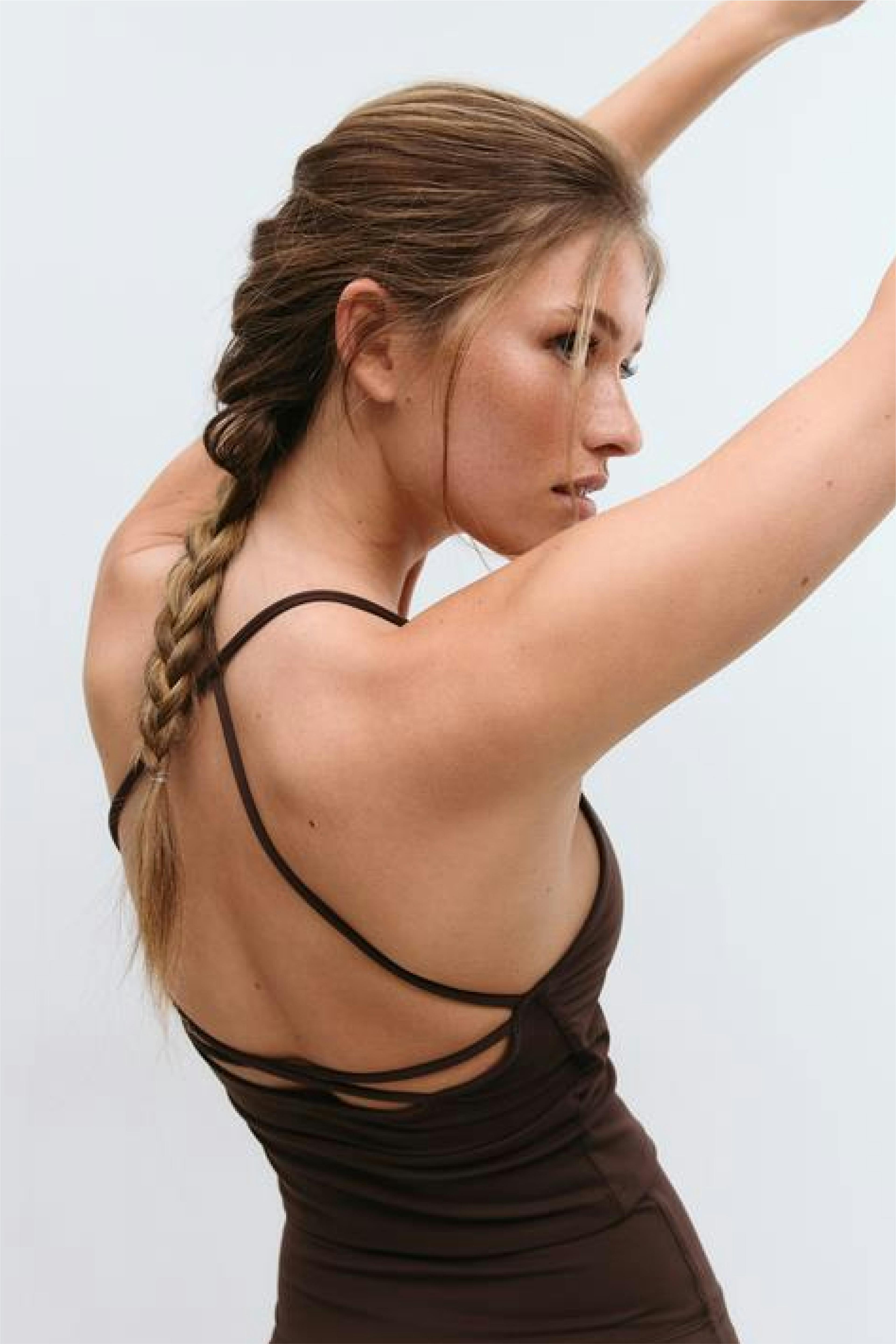 Strappy yoga singlet