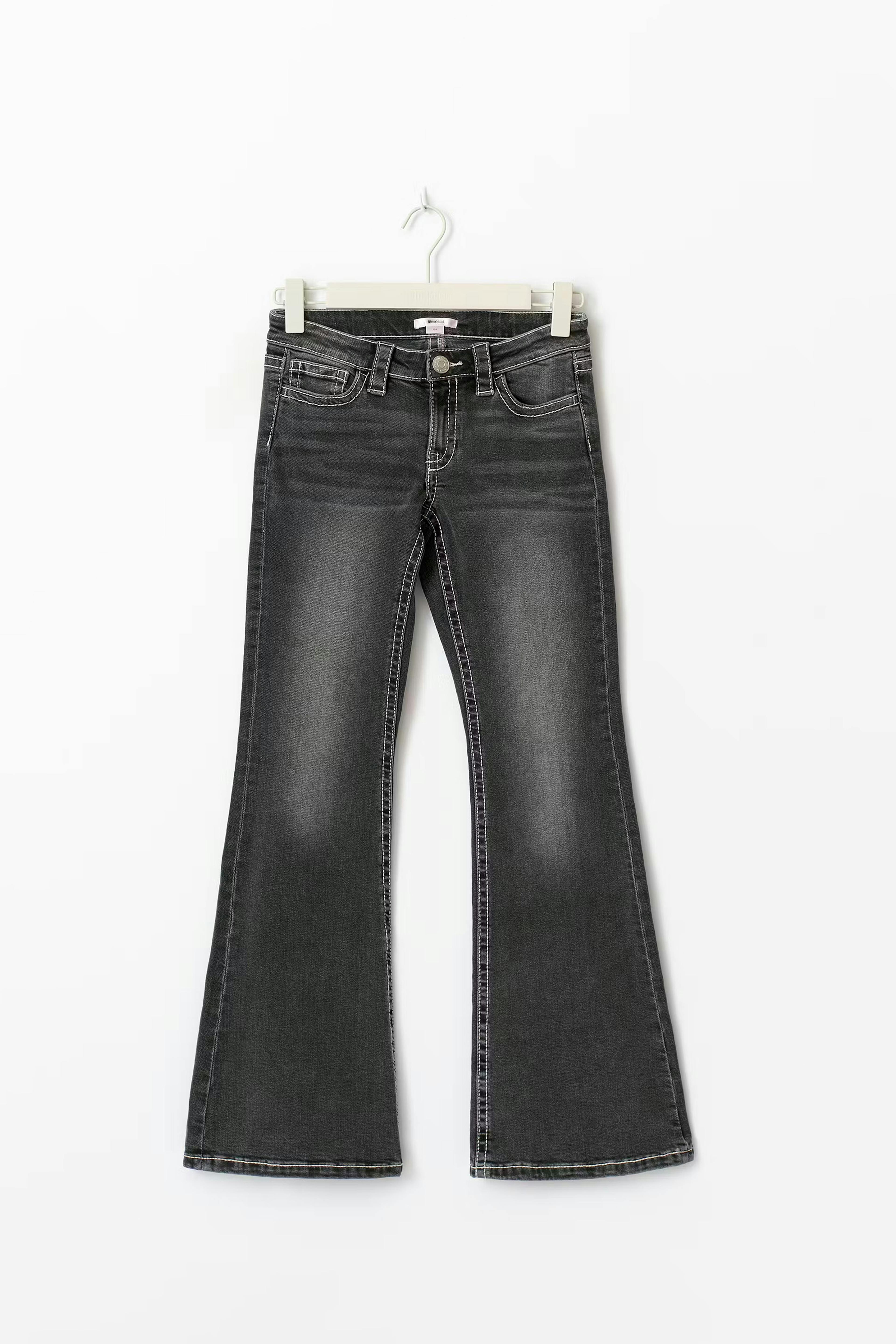 Sparkle low flare jeans tall