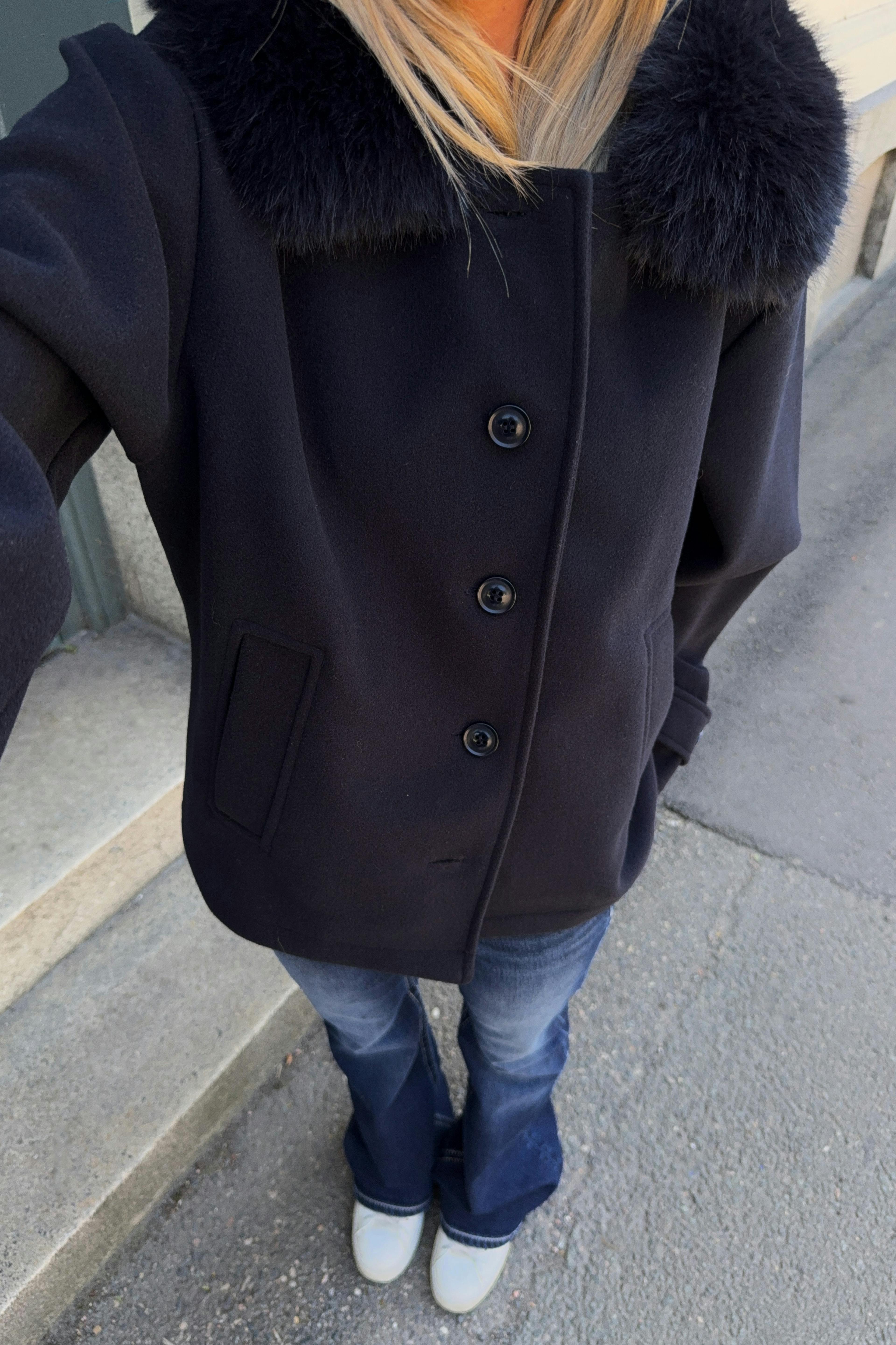 Y fur felt jacket
