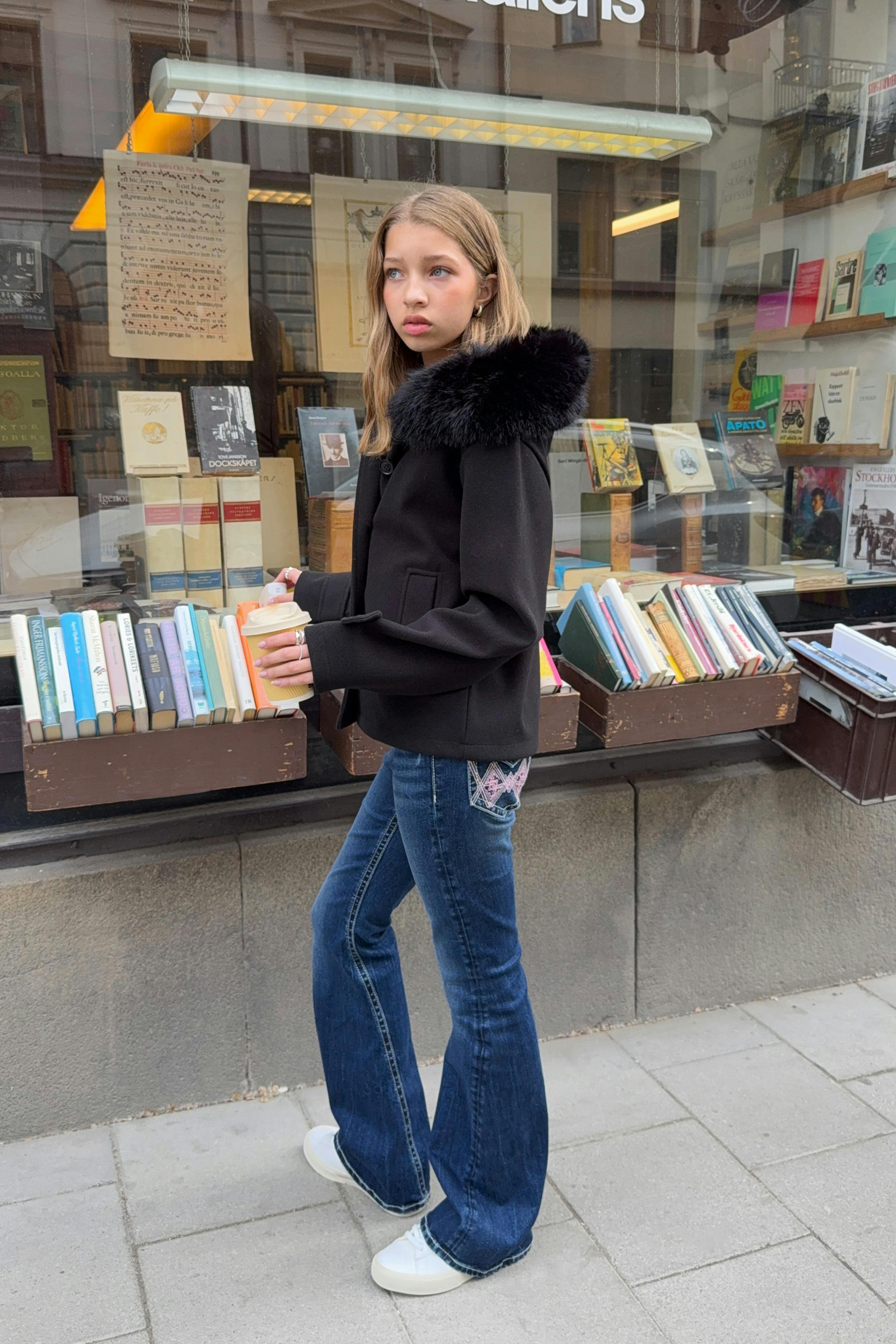 Y fur felt jacket
