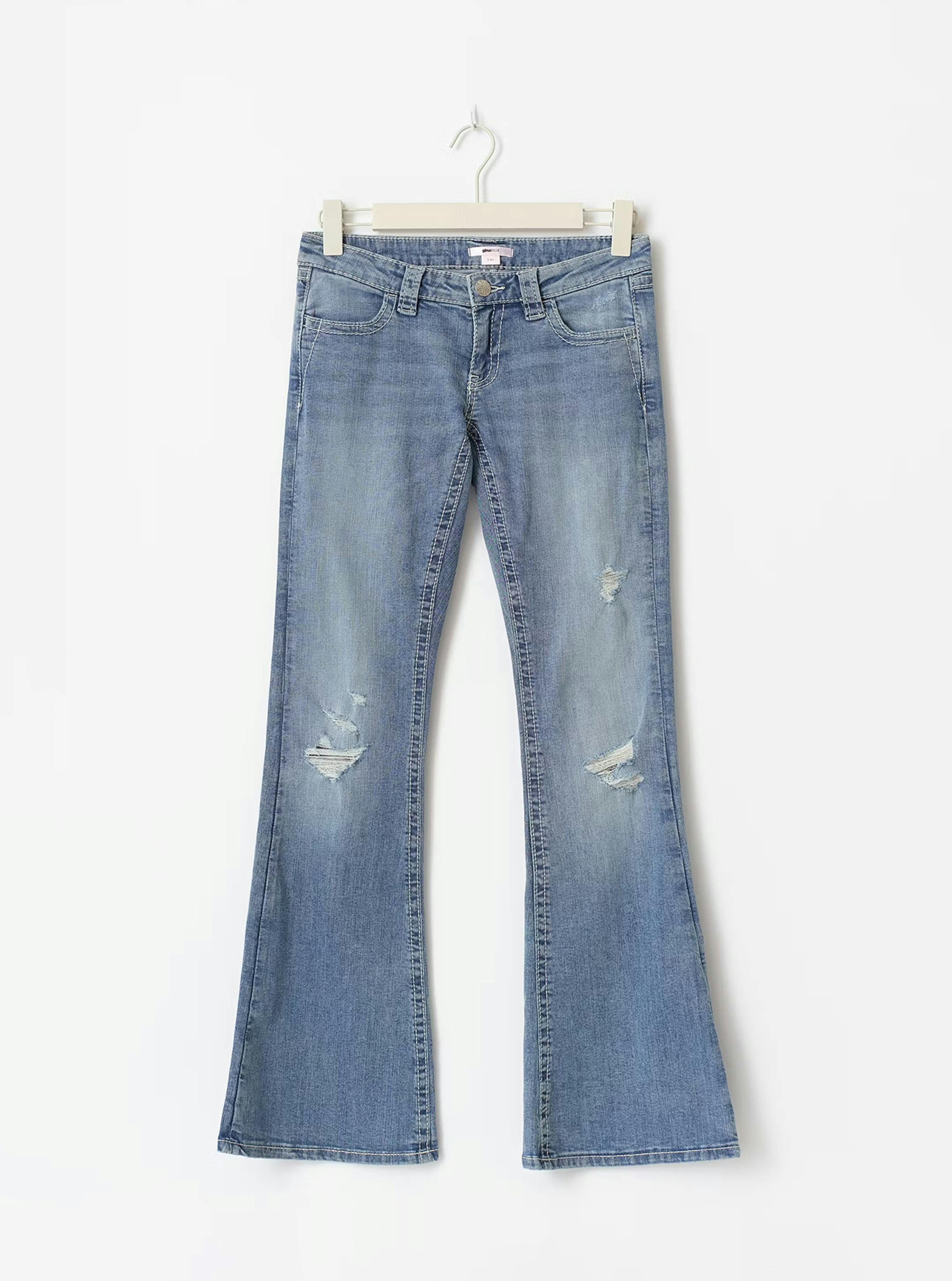 14+ sparkle low flare jeans