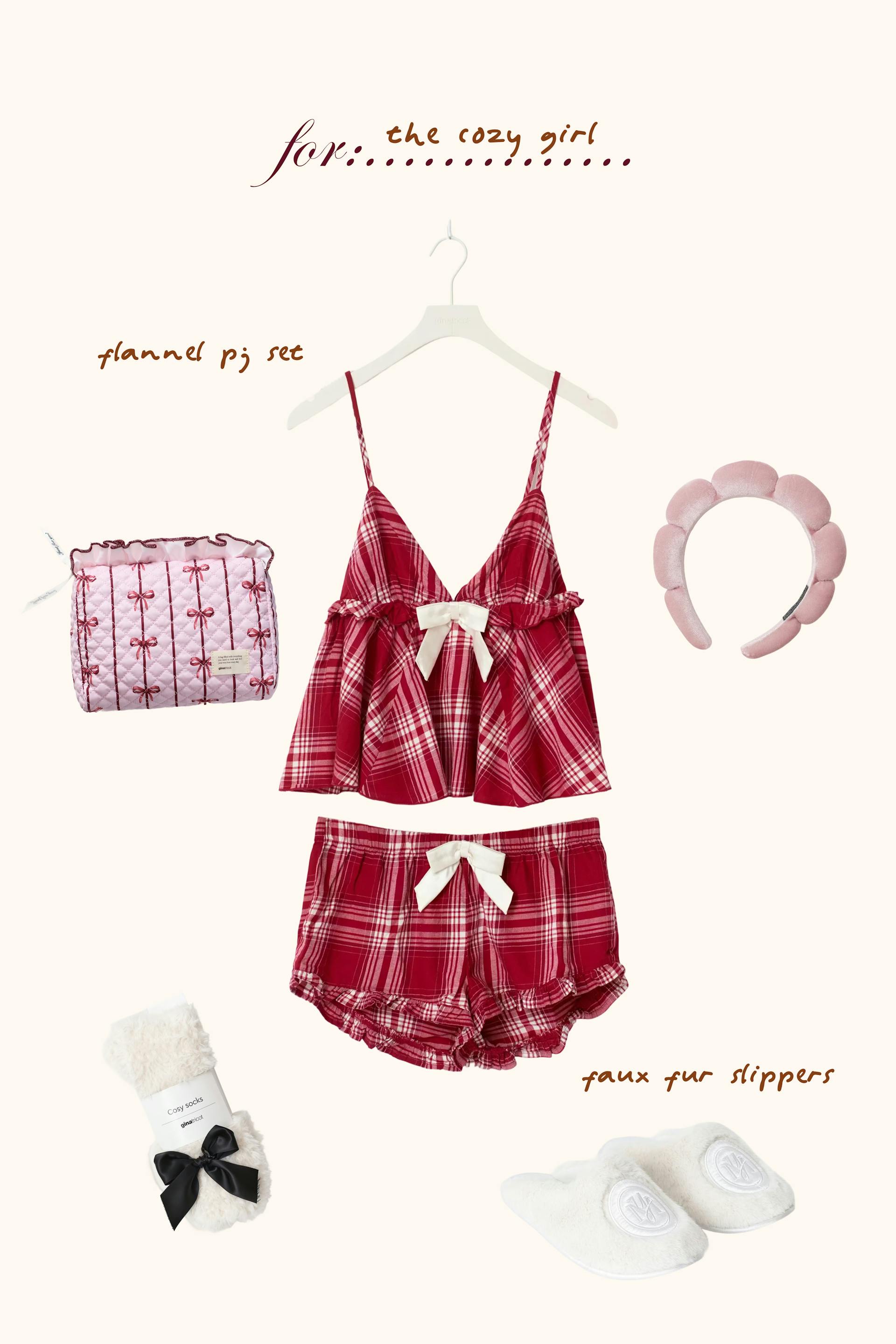 Y flannel pj set
