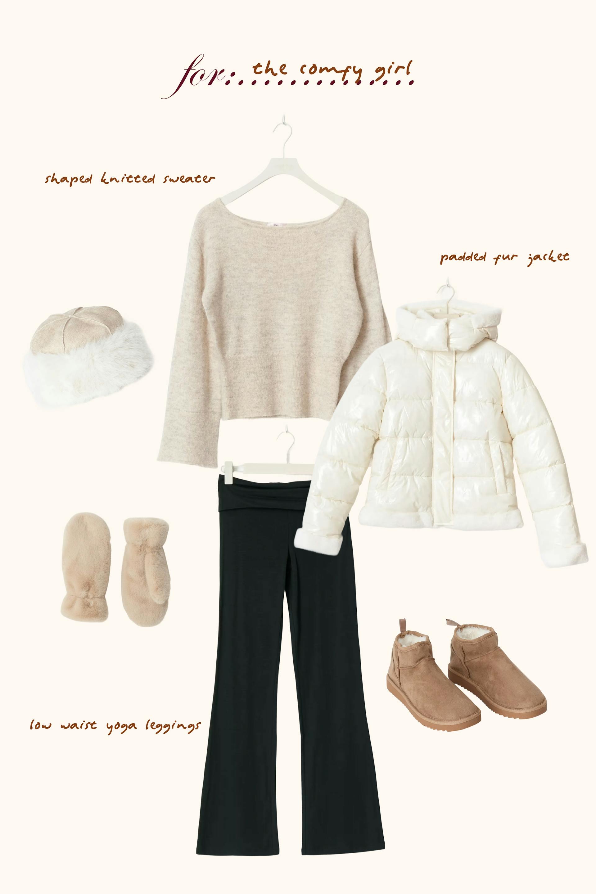 Y cable knitted pants