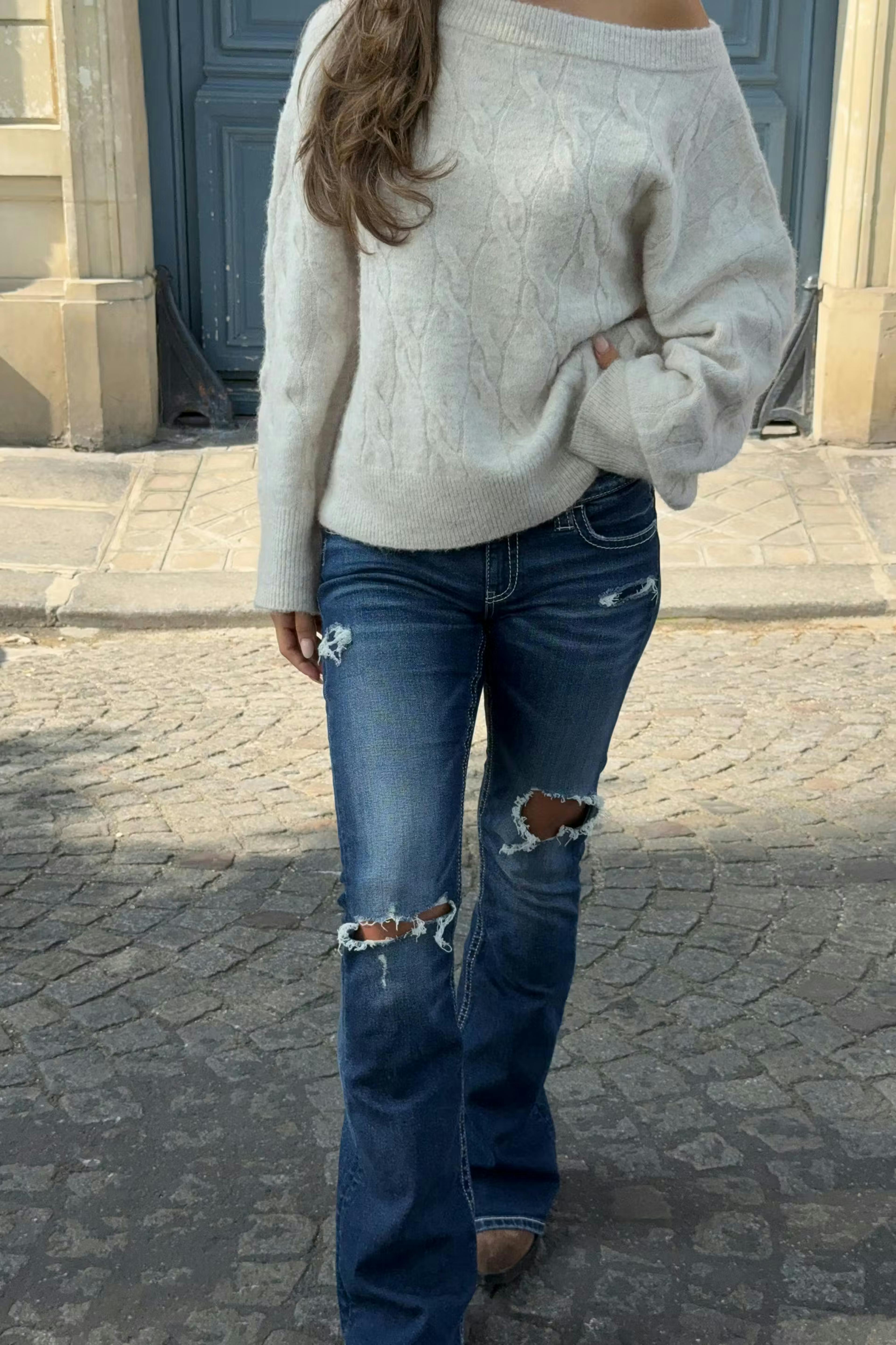 14+ low rise flare jeans