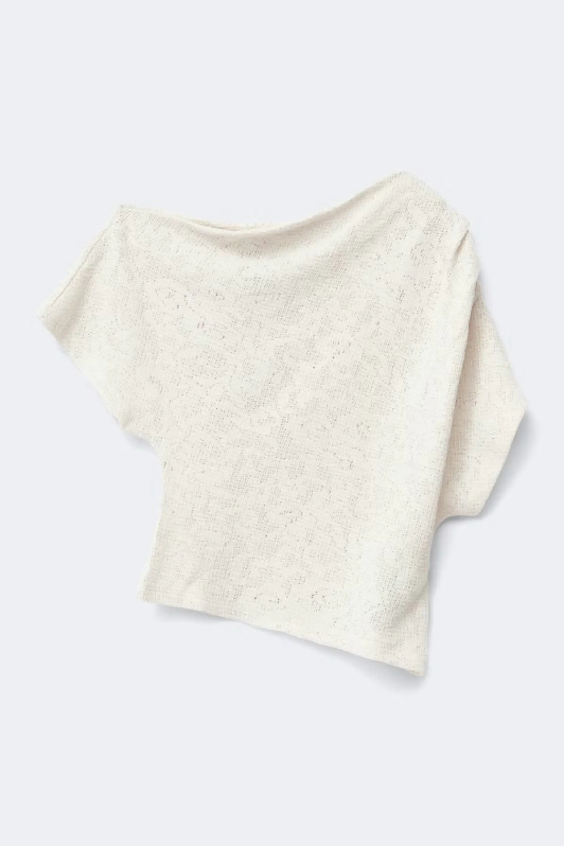 Lace dropped shoulder top