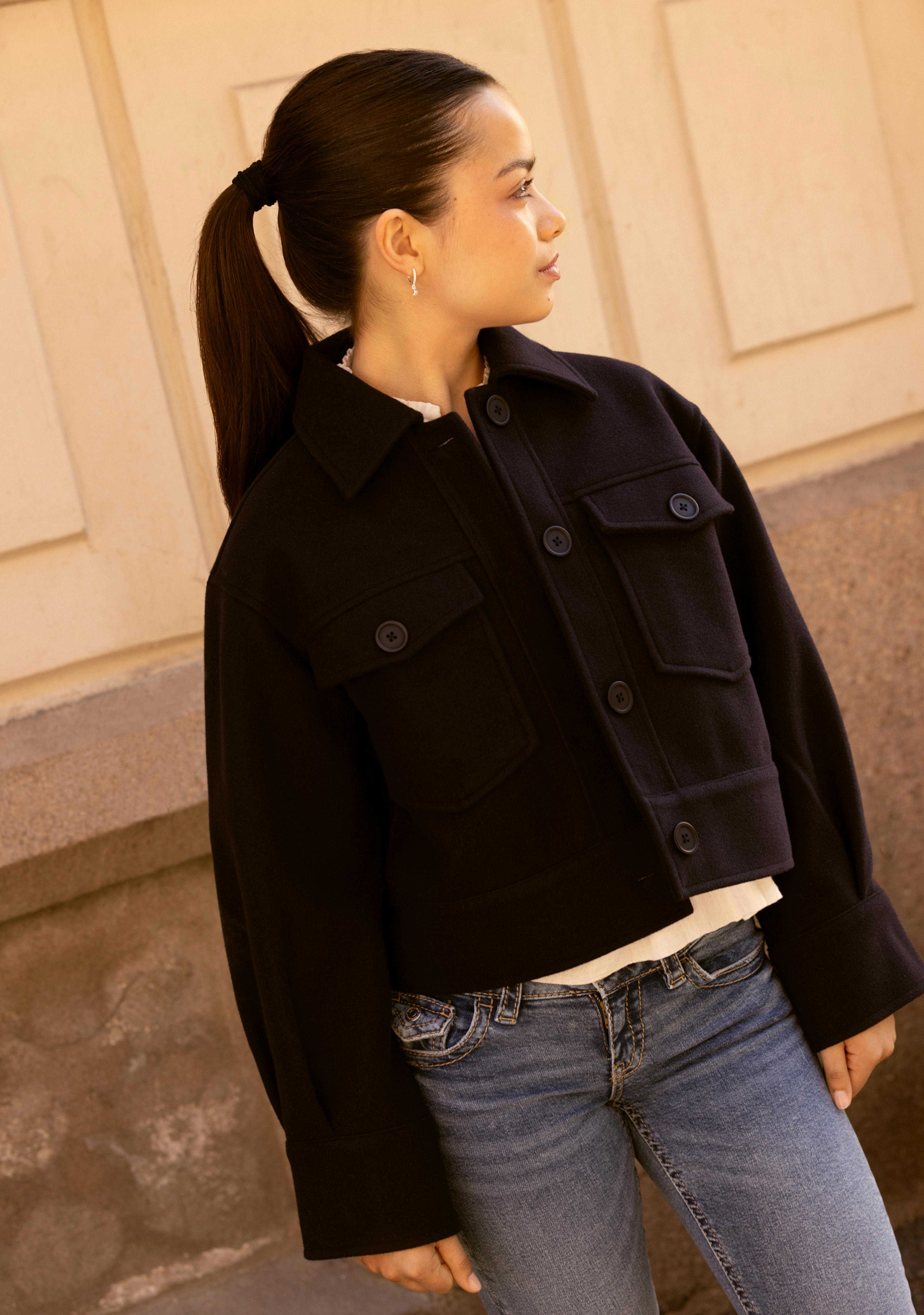 y front pocket jacket