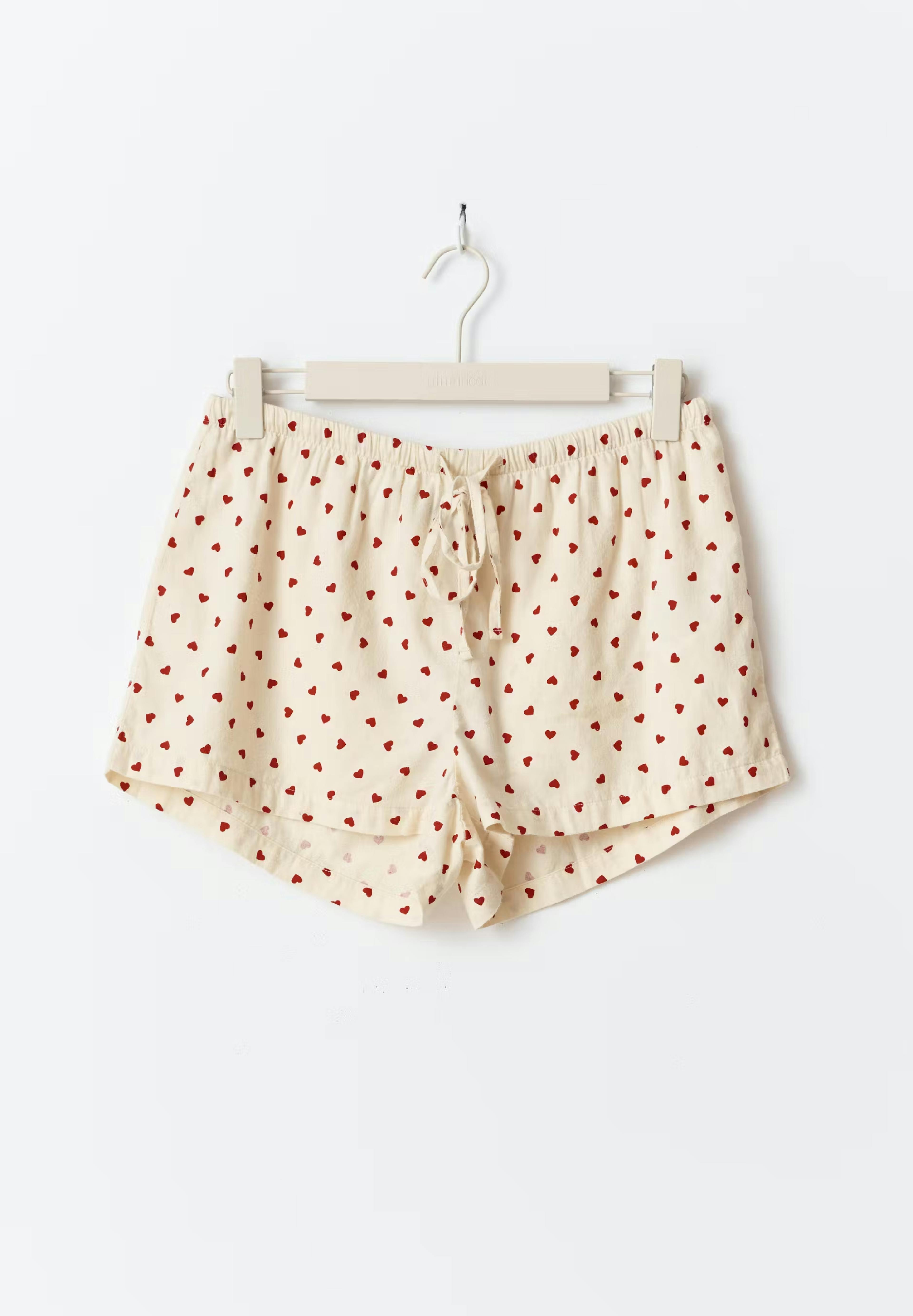 Flannel pyjamas shorts