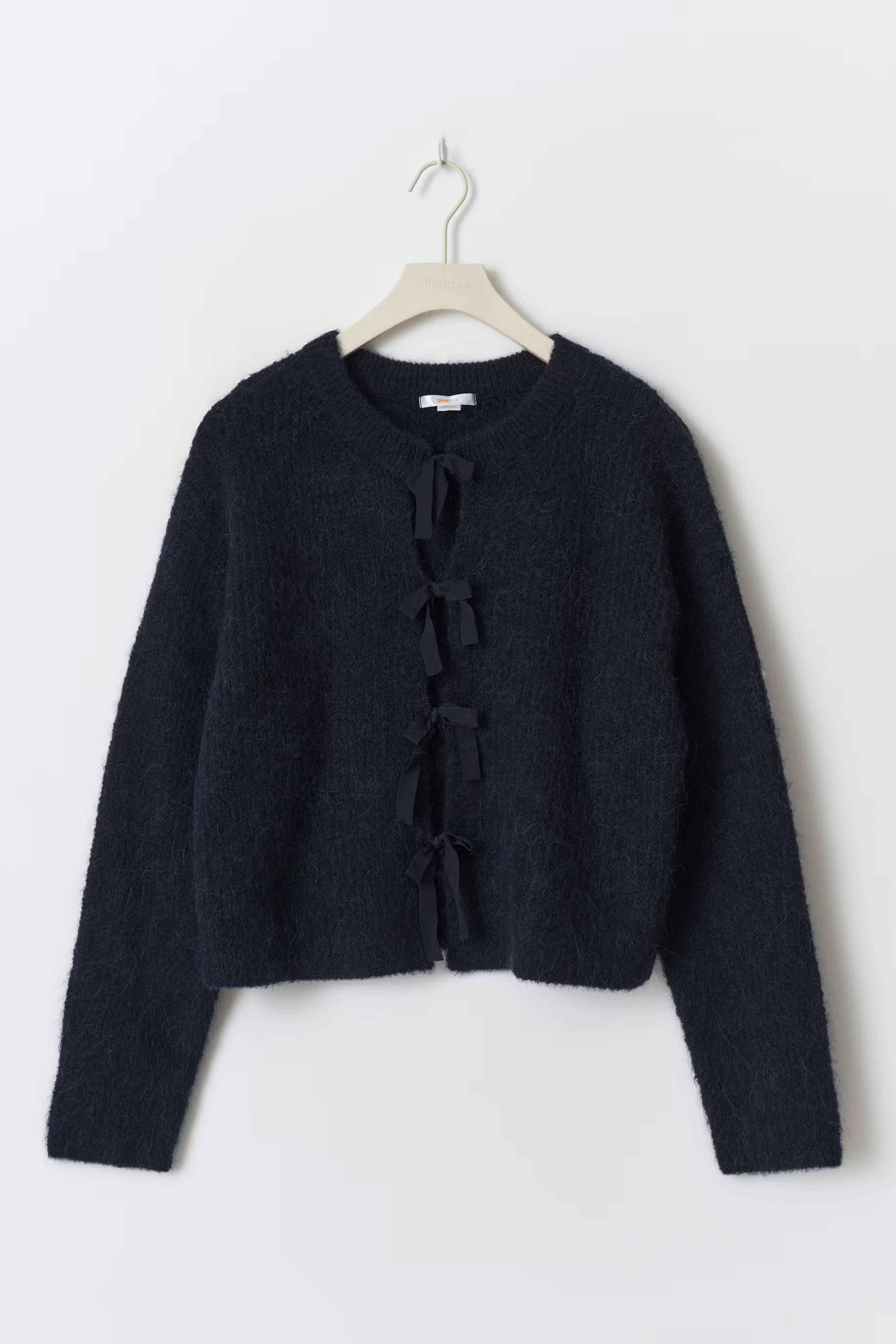 Y bow cardigan